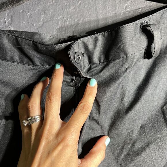 Nike Golf Dri-Fit Pants Mens 34x32 Black‎ Flat Front Poly Blend Straight Leg Zip - Picture 6 of 16